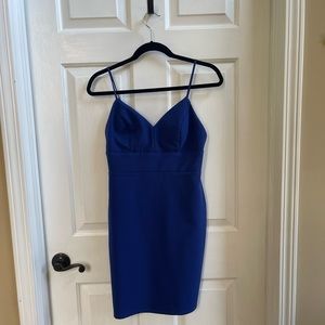 Royal blue dress